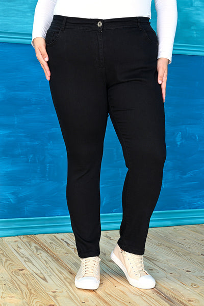Plus size jeans CLASSIC - black