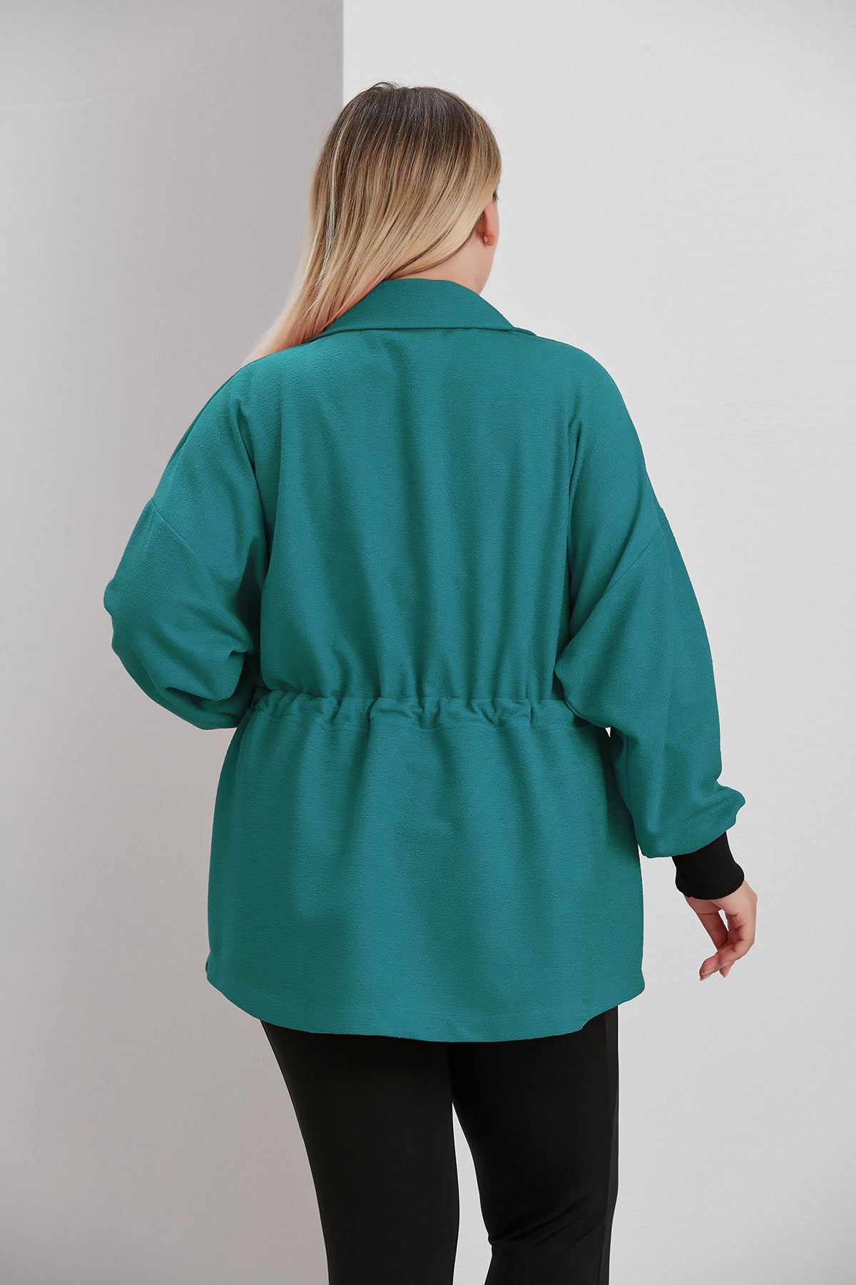 Jacket from boucle - Green