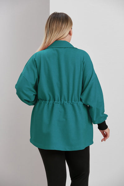 Jacket from boucle - Green