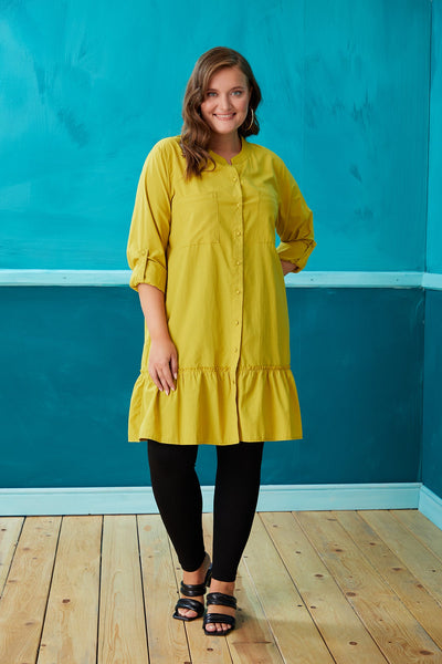 Plus size shirt tunic-like