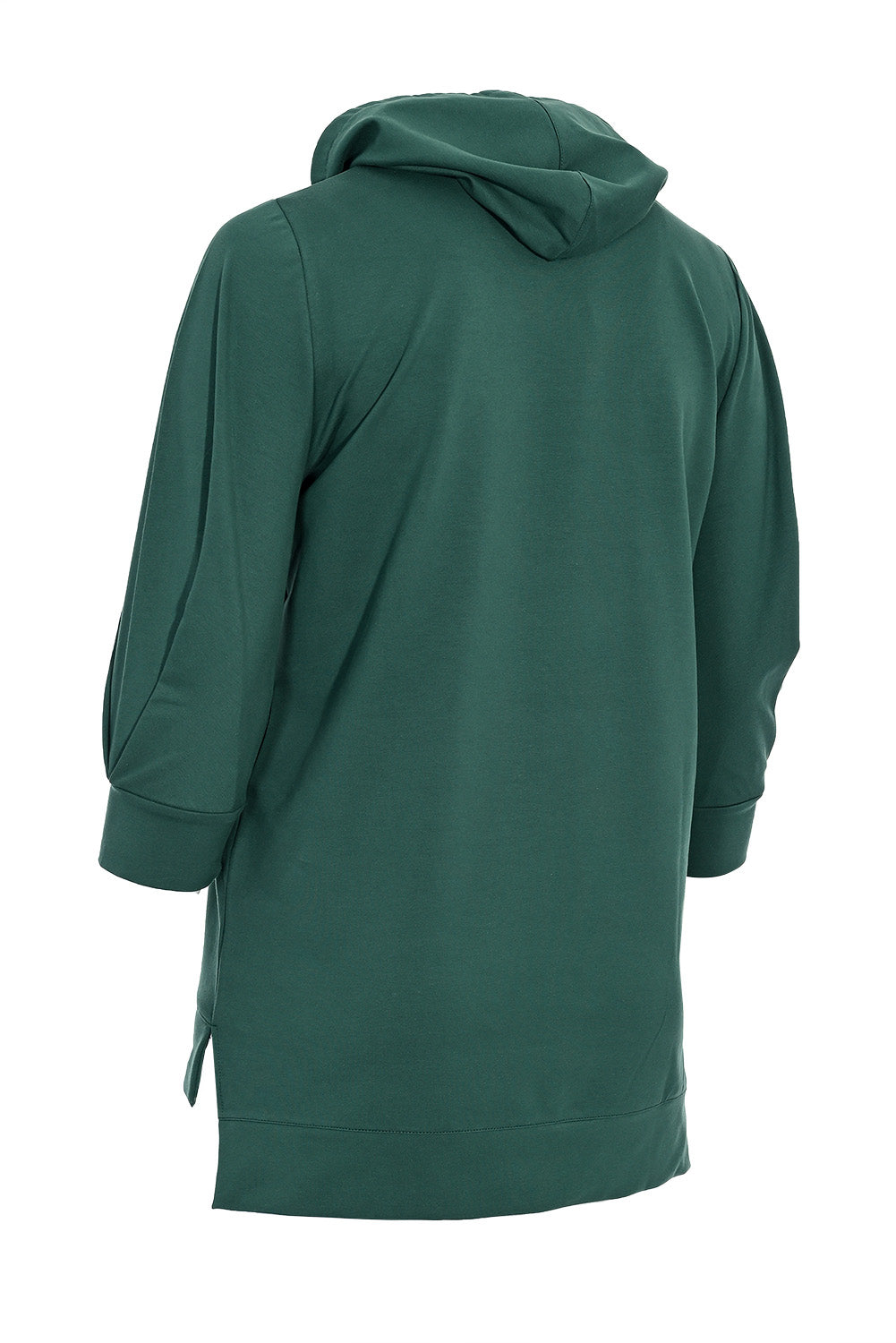 Plus size top with attractive sleeve  -  Green women