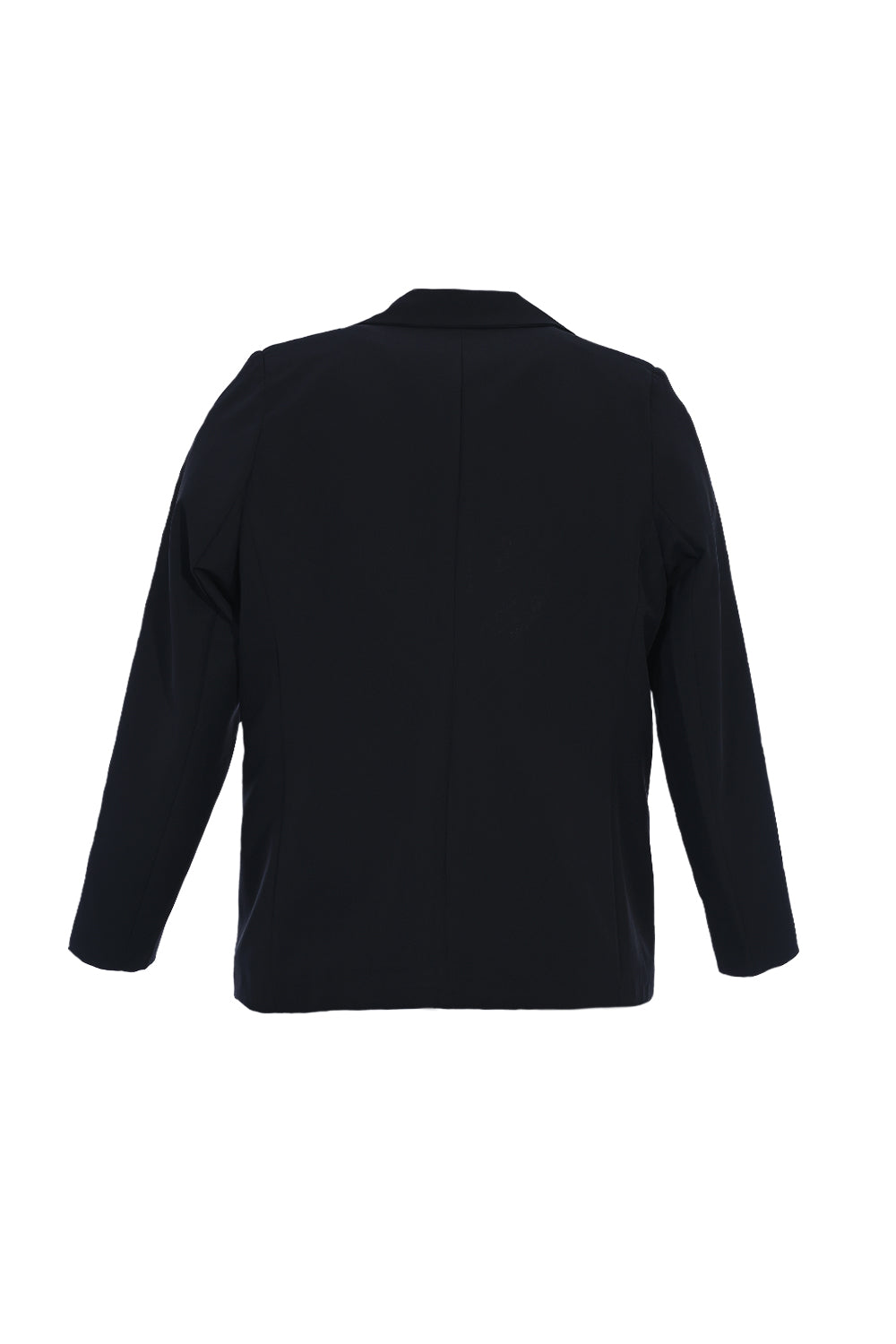 Elegant jacket with lining and two buttons in oversized- black