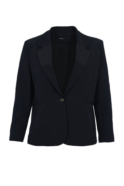 Elegant jacket with lining - black in large sizes