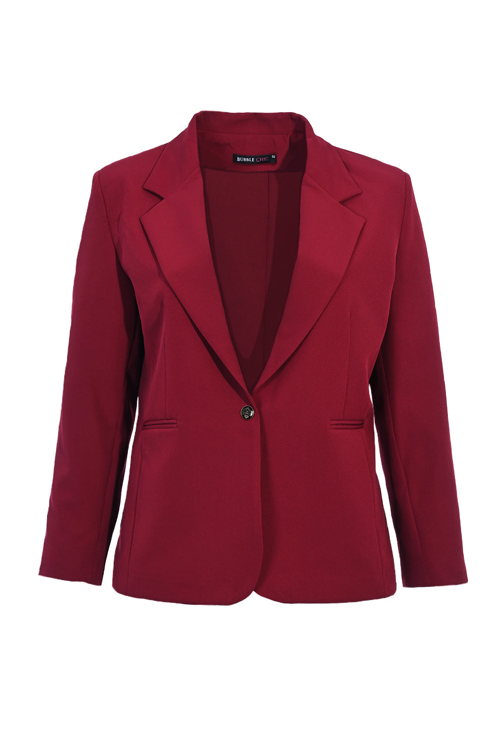 Elegant jacket with lining - red in large sizes