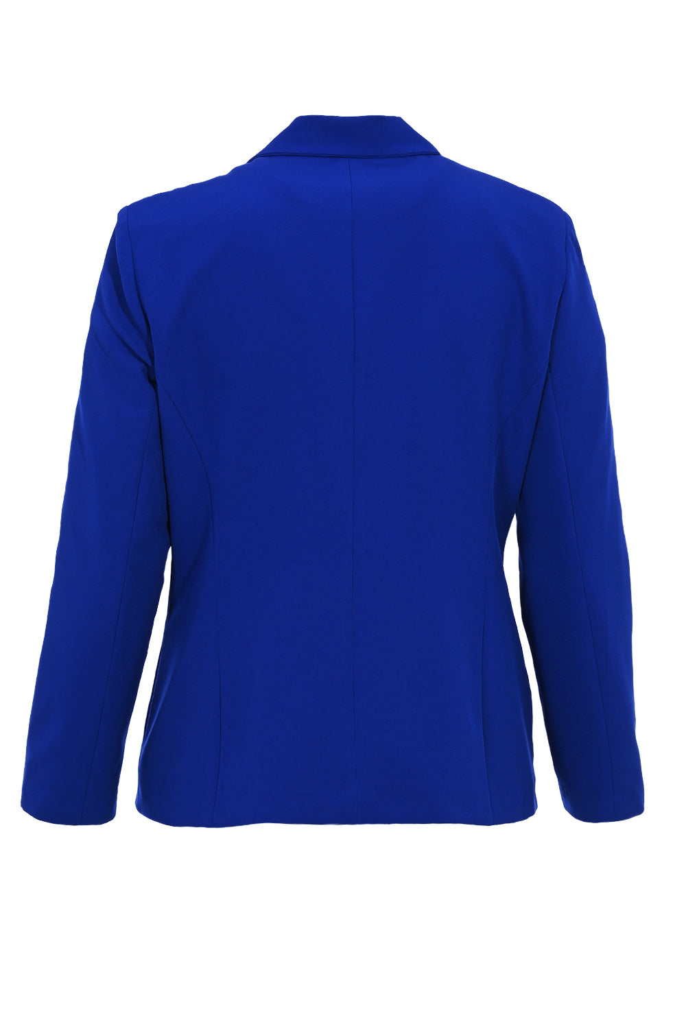 Elegant jacket with lining - blue in large sizes