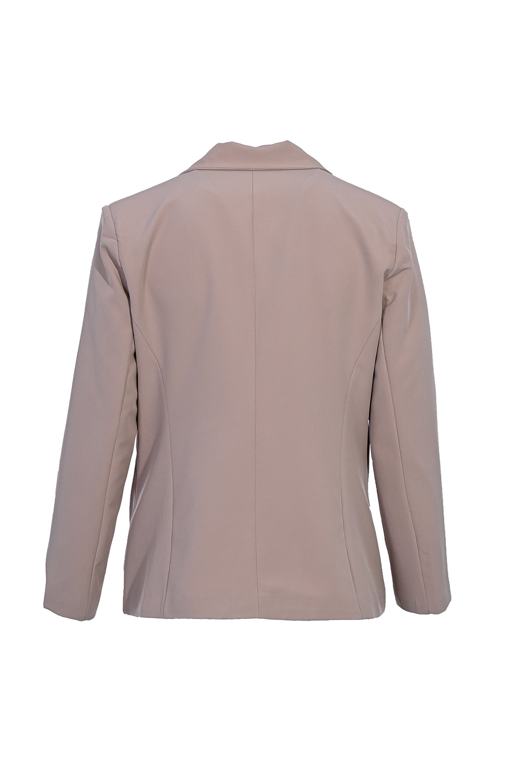 Elegant jacket with lining - beige in large sizes