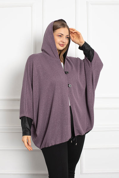 Spring Poncho - Purple