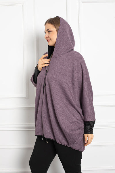 Spring Poncho - Purple