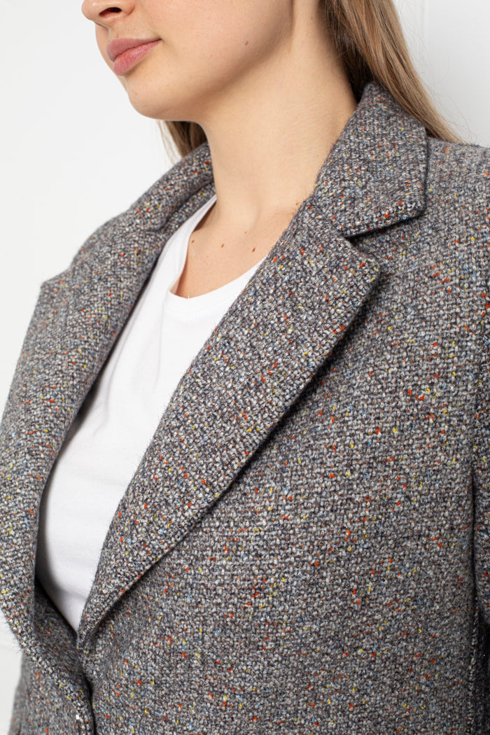 Spring jacket with lining - grey