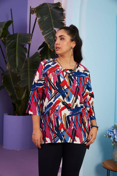 Tunic with necklace - Multicolour