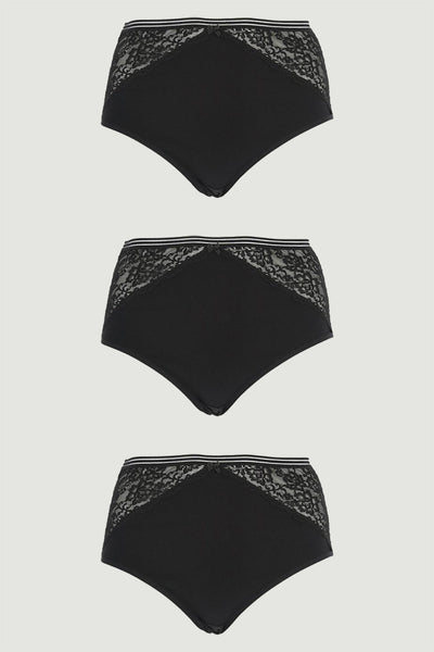 Plus size cotton panties "Cotton Luxe" (3pcs)