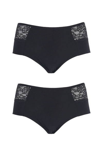 Cotton Everyday Lace Panties (2 pcs)