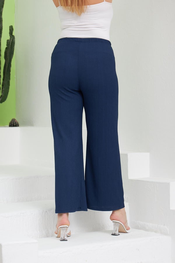 Spring Textile Trousers - Dark Blue