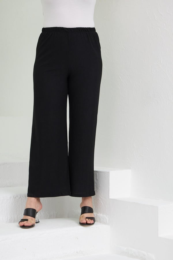 Spring Textile Trousers - Black