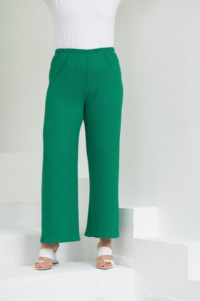 Spring Textile Trousers - Green