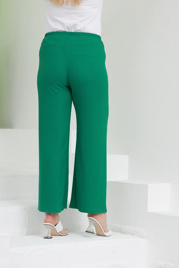 Spring Textile Trousers - Green