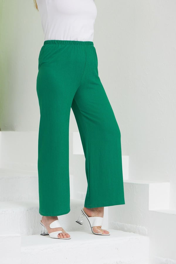 Spring Textile Trousers - Green