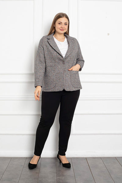 Spring jacket with lining - grey